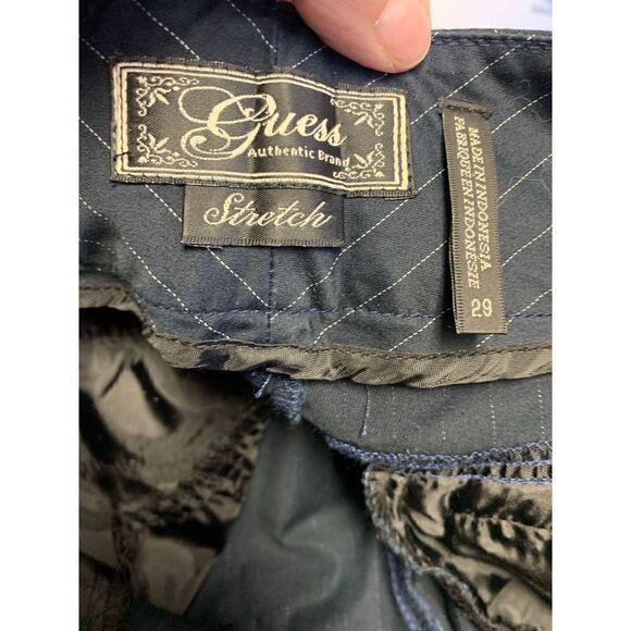 Guess Navy Striped Capri Pants Size 29 - Picture 7 of 11